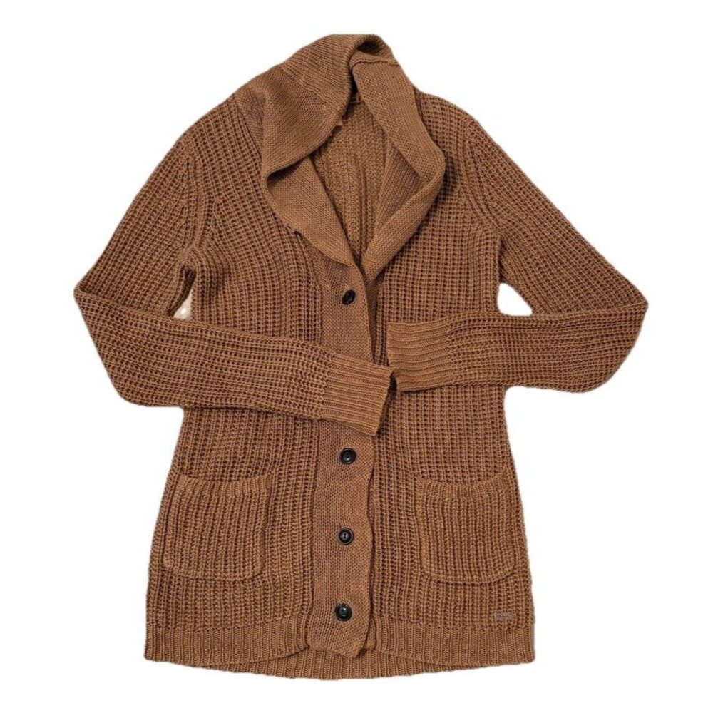Ralph Lauren Denim & Supply Linen Knit Cardigan Sweater Brown Women’s XS